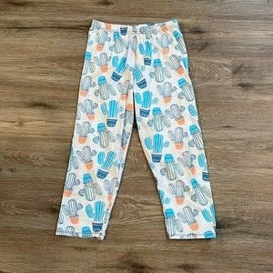 Handmade cactus print kids leggings